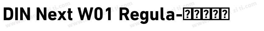 DIN Next W01 Regula字体转换